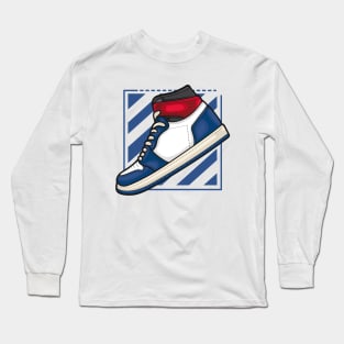 AJ 1 High Union Storm Blue Sneaker Long Sleeve T-Shirt